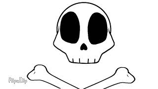 Skull w/ cross bones