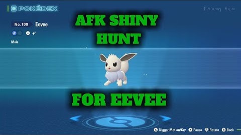The BEST shiny hunting method for Eevee in PokemonLegends ZA!