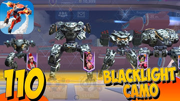 Mech Arena Robot Showdown - Gameplay Walkthrough  Part 110 - Blacklight Camo Team🔥(iOS,Android)