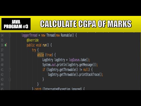 Java Program #3 - CGPA of Marks | Java tutorial | Code Bytes