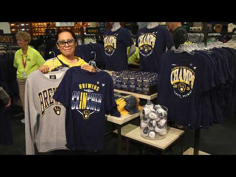 Brewers fans rush to buy new NL Central champion merch