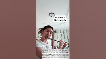 New rules - Dua Lipa (Flute tutorial + sheet music)