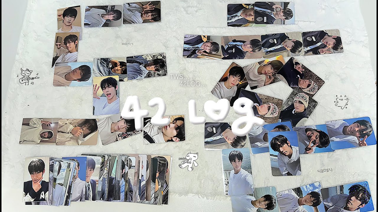 42 100일 기념, 김도훈 포카 100장 정리하기 ߹ㅁ‎߹)♡ | Q&A • 42로그 • 사이로그 • 투어스 앨범깡 • 미공포 • 바인더정리 • 바인더추천 • 포카정리 • 도룽단