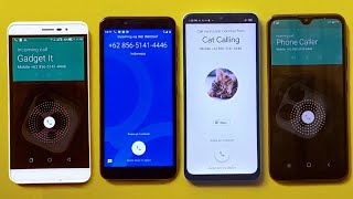Four Google Dialer Phone incoming call ,Android 6 to Android 12