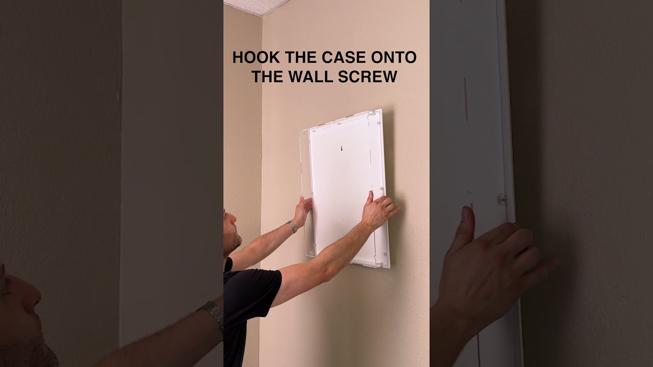 How to install an iDisplayit wall mounted display case