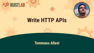 Write HTTP APIs - Tommaso Allevi