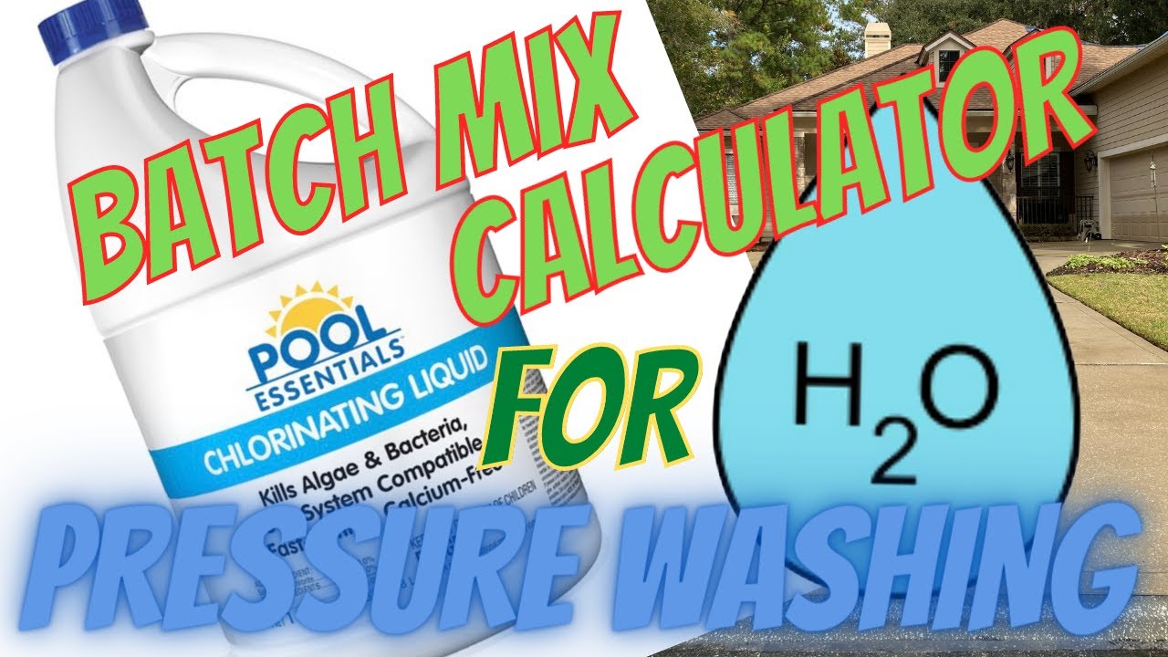 Pressure Washer Mixing Ratio 