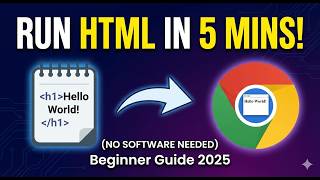 How to Run HTML Code in Notepad and Chrome (2026 Beginner Guide)