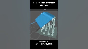 #10 How to support keycaps chitubox #shorts #3dprintingnerd #customkeycaps