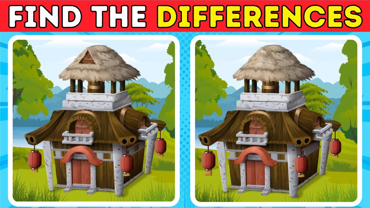 🔍 Spot the 5 Difference Challenge: Easy & Hard Levels! 🤔 | Visual ...