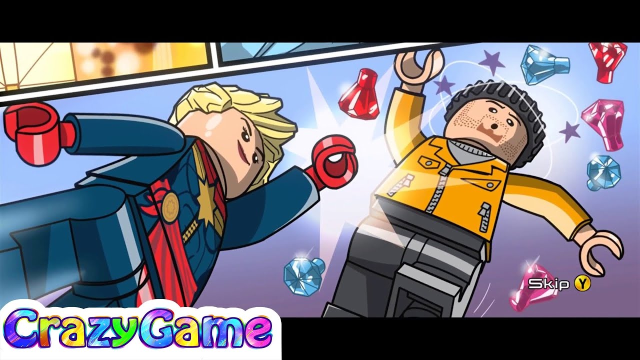 Lego MARVEL's Avengers 100% Guide Complete Walkthrough #17 Classic Captain Marvel (Minikits)