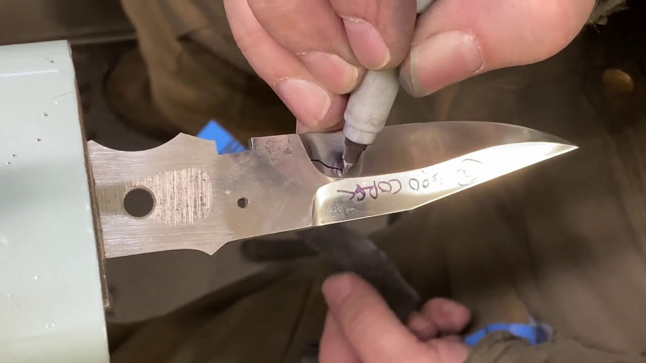 How to sand knife to mirror finish without power tools 