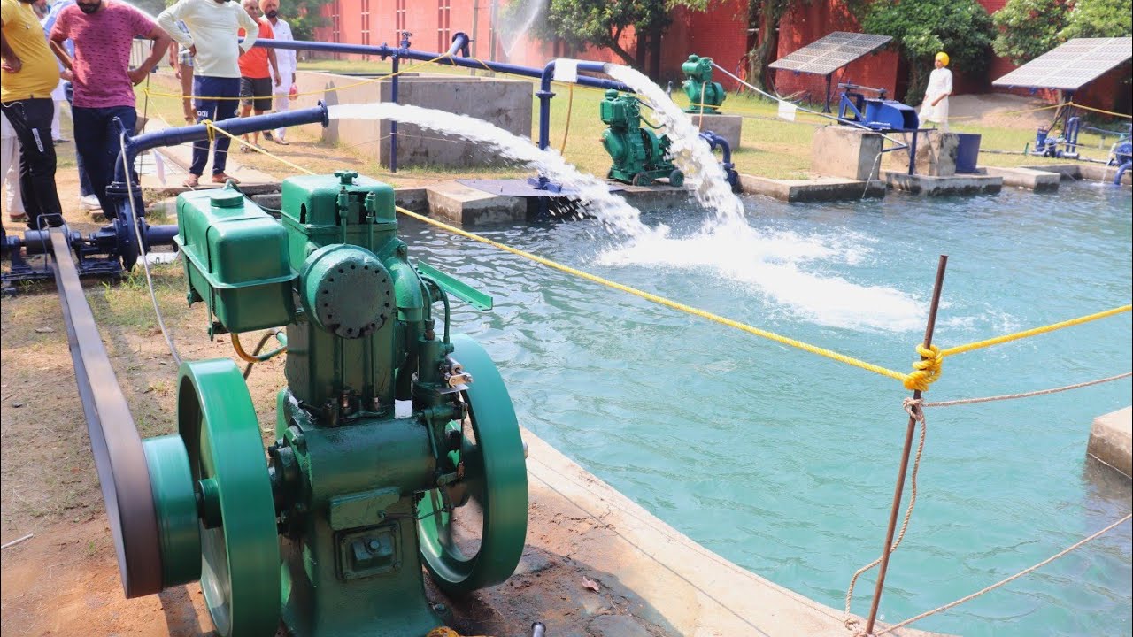 Irrigation system in Punjab // Water Motor Pump Engine YouTube