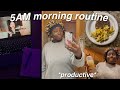 5AM MORNING ROUTINE! healthy &amp; productive habits