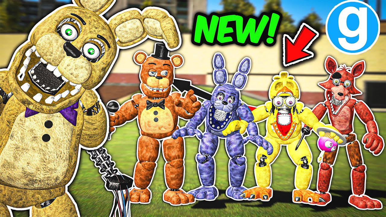 ЗАХВАТЫВАЮЩИЙ ОБЗОР GMOD-НАБОРОВ FNAF 2 (ЧАСТЬ 3) | GMOD FNAF Garry's Mod