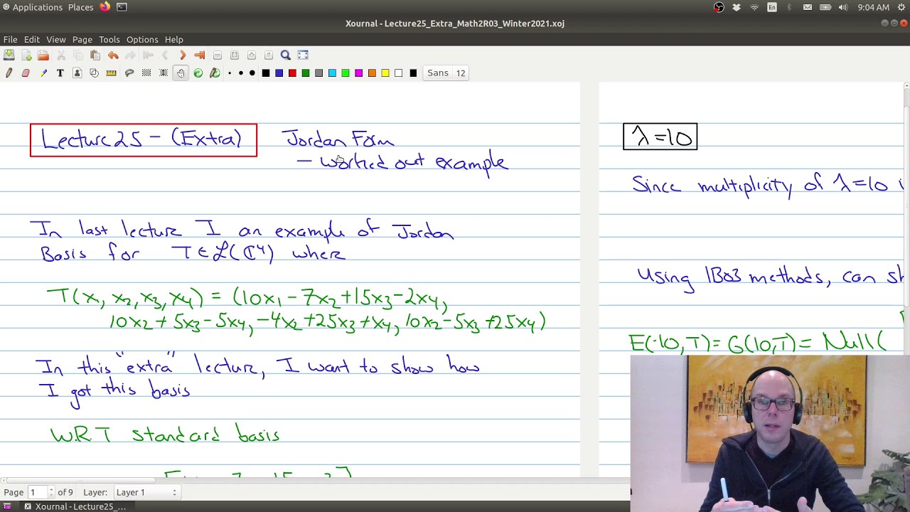 Lecture 25 Extra Part 1 Math2R03 - YouTube