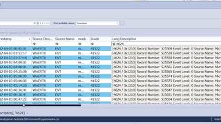 Timeline Explorer 0.6.0 column pinning demo