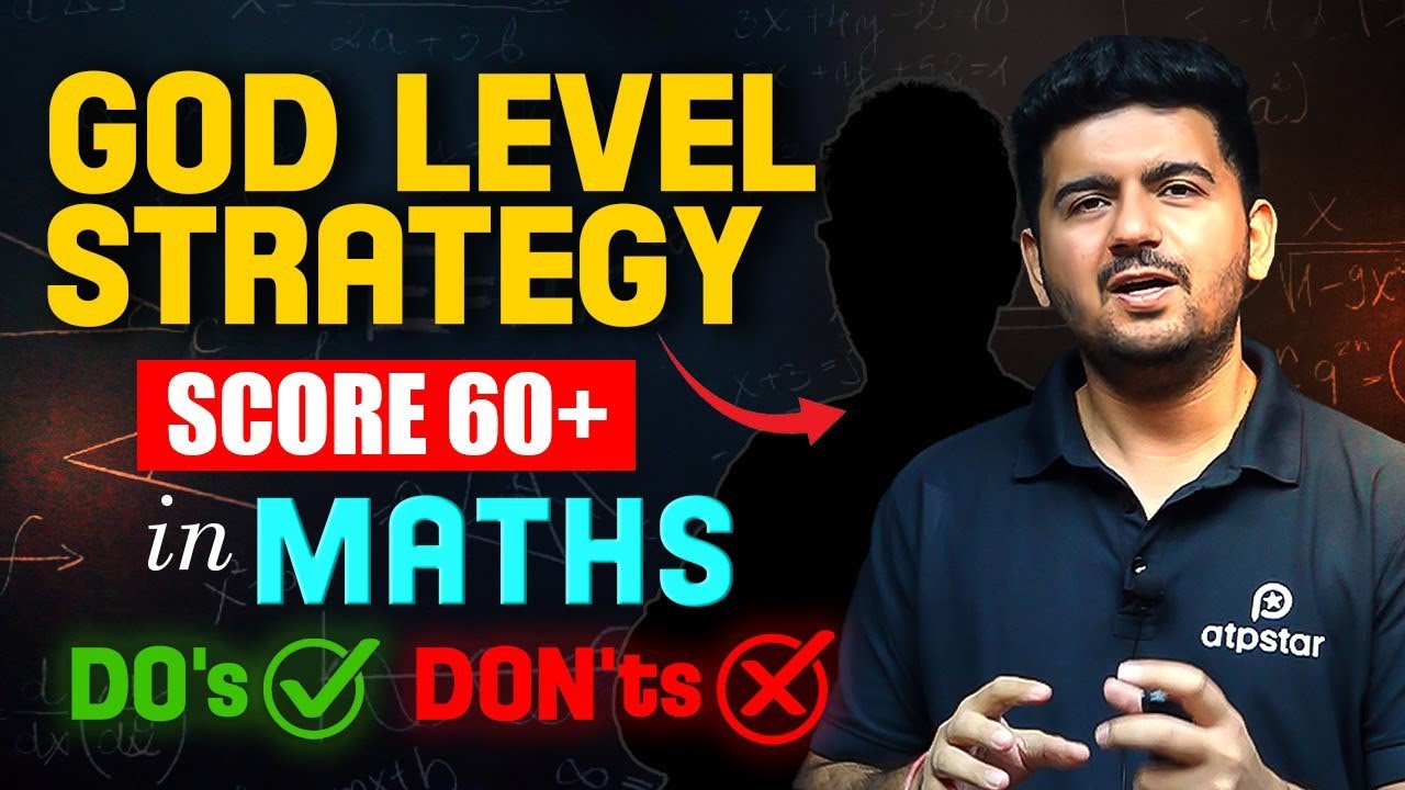 JEE Main 2024 : Last 30 days Strategy | 50+ Marks JEE Maths | God Level ...