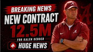 Breaking NEWS Kalen Deboer gets contract extension with Alabama Football