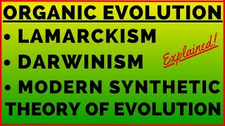 Evolution Modern Synthetic Theory | Darwin Theory of Natural Selection Genetic Variation Lamarckism