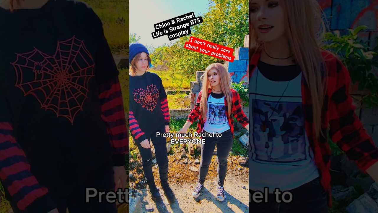 I don't really care | Chloe & Rachel @nikkihatsunecosplay Life is Strange BTS #cosplay #shorts
