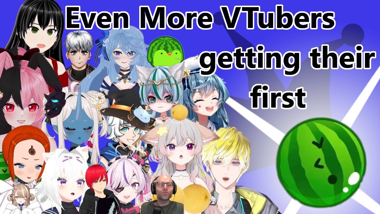 Even more VTubers getting their #1 watermelon | Watermelon game (スイカゲーム)