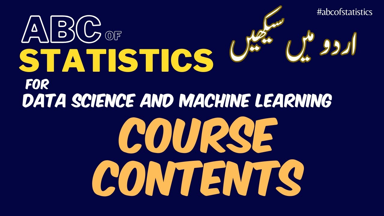 Content of the course | ABC of Statistics - YouTube