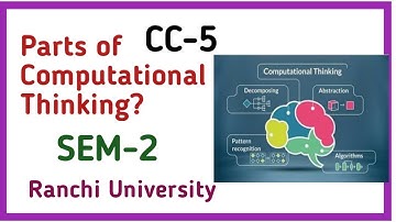 parts of computational thinking | Lec-2 | CC5 | SEM-2 | #ranchiuniversity #computational