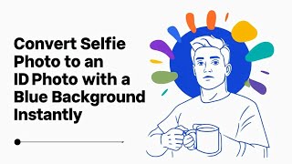 Convert Selfie Photo to an ID Photo with a Blue Background Instantly using AI– Photo4You screenshot 1