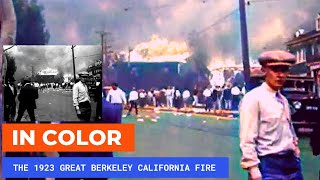 [Colorized] - Amazing Footage Of The 1923 Great Berkeley California Fire