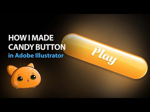 How I made Candy Game Button in Adobe Illustrator