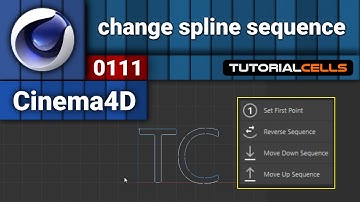 0111. change spline sequence in cinema 4d