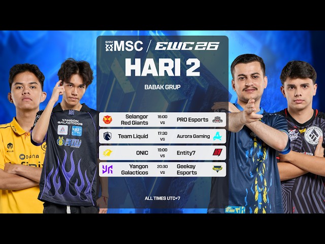 [LIVE] | Group Stage MSC DI EWC Hari 2 | (ID)