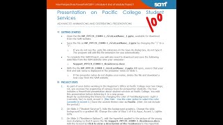 New Perspectives PowerPoint 2019 | Module 4: End of Module Project 1
