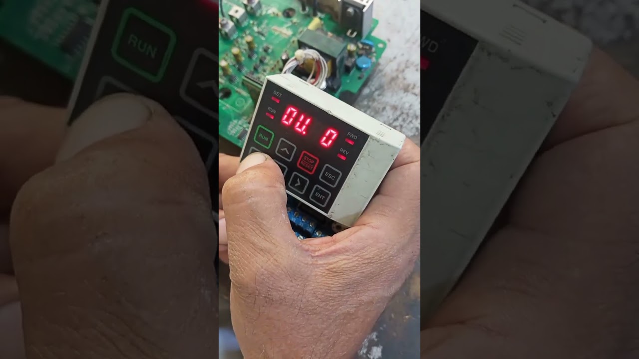 LS VFD S100 5HP ALARM 🚨 (SFA) POWER ON RUN RESET IS NOT OK CONDITION 🤫