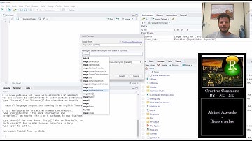 Como Instalar pacotes no software R studio.