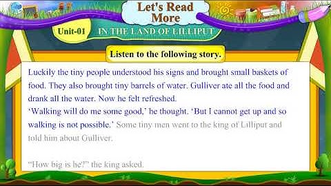 std 6th extra unit 1 sem 2 in the land of liliput