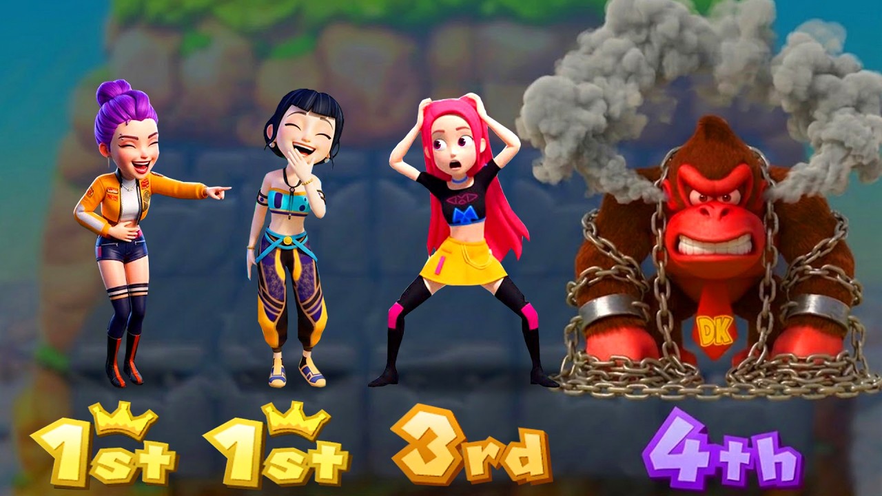 DK Kong vs K-Pop Demon Hunters?! Mario Party 10 Mushroom Park Chaos!