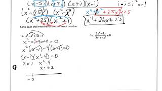 pre calc review unit 2 Test