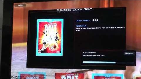 CES Demo of Managed Copy on a Blu-Ray Disc