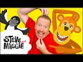 Funny Monkey Mime Game with Steve and Maggie | Animals for Kids | Wow English TV