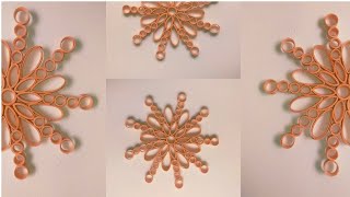 quilling snowflake tutorial #shorts #diy #quilling #snowflake #tutorial #art #craft