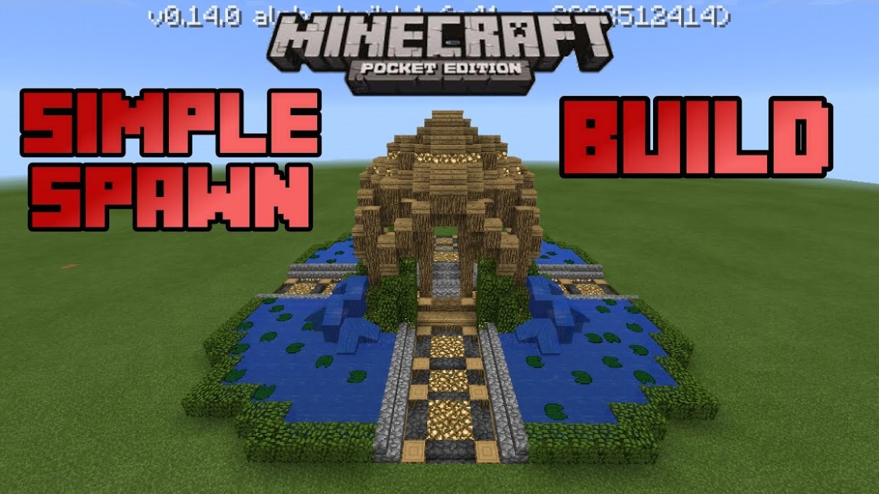 BEST SIMPLE SPAWN BUILDMinecraft PE (MCPE) Builds #3 