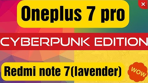 Oneplus 7 pro Cyberpunk special edition on ||Redmi note 7||Full review with 🔥4k youtube video 🔥