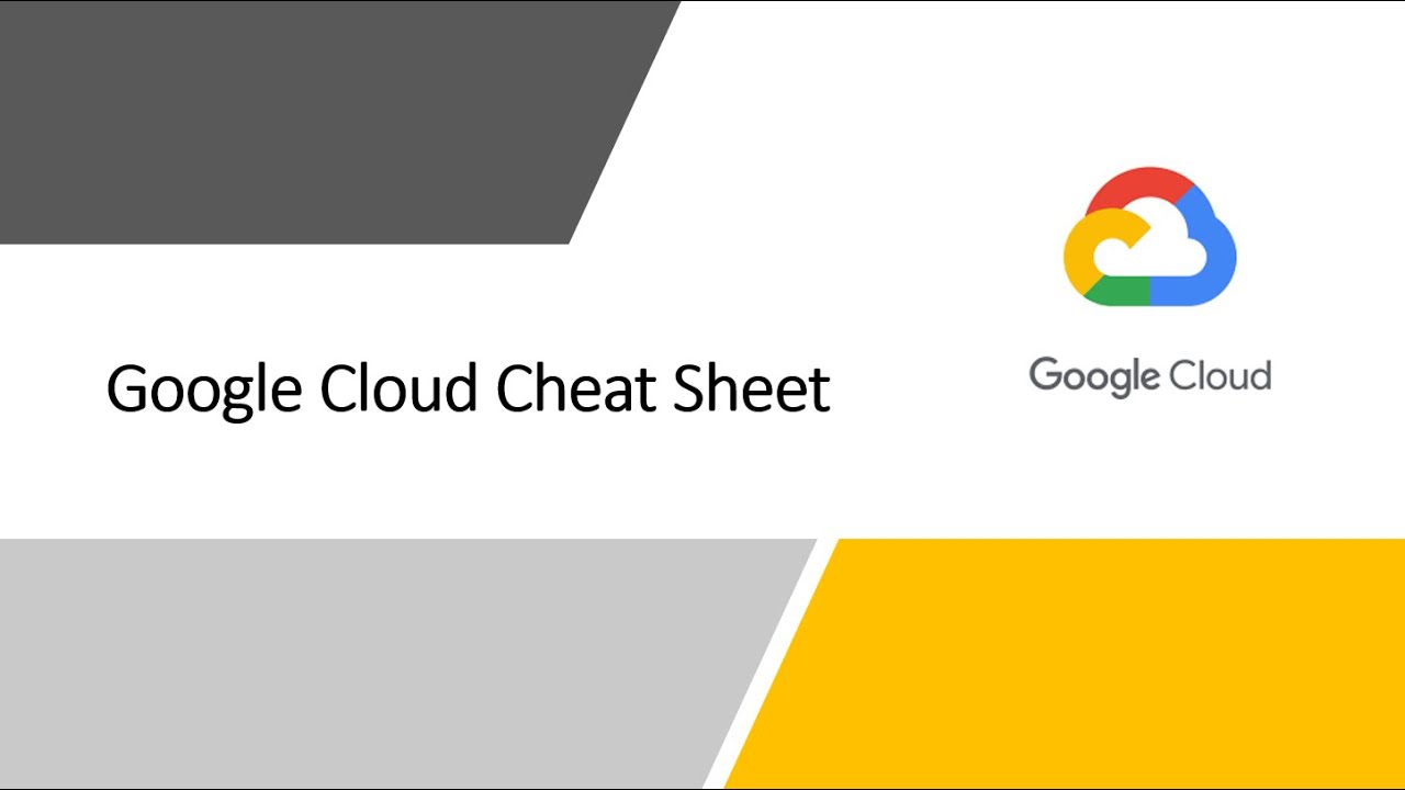 5 cheat sheets to help you get started with Google Cloud - Cloudfresh