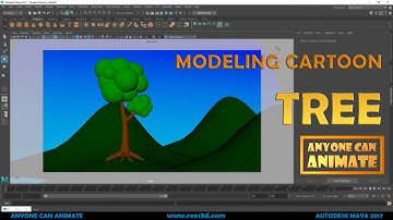 Maya Tutorial 2017 : Modeling Cartoon Tree