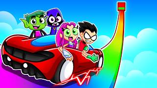 TEEN TITANS VS THE BIGGEST IMPOSSIBLE RAMP EVER... screenshot 2