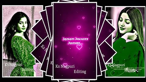 Janam Janam Sath Chalna Yahi New Instagram Lyrics XML File Alight Motion Editing #alightmotion #xml