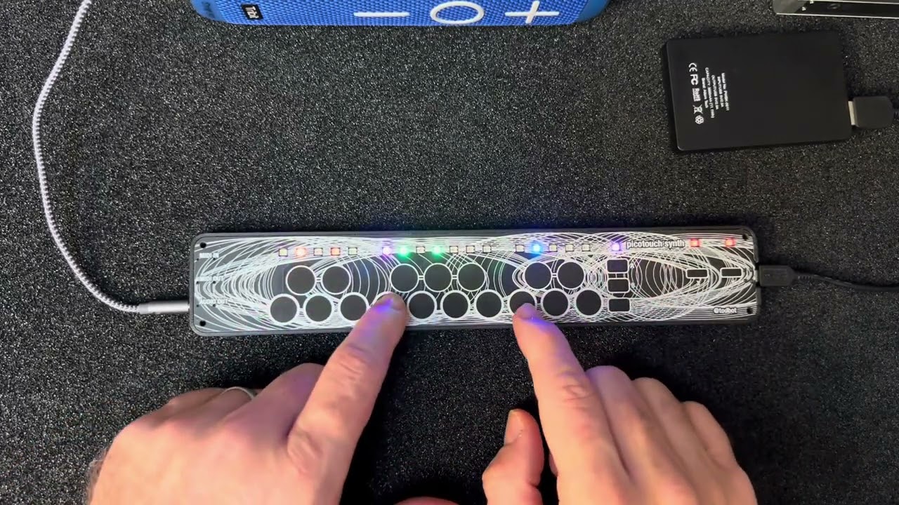 PicoTouch Synth - Pico-based MIDI synth & keyboard from todbot