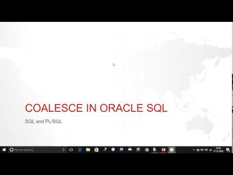 วีดีโอ: การใช้ฟังก์ชัน coalesce ใน Oracle คืออะไร